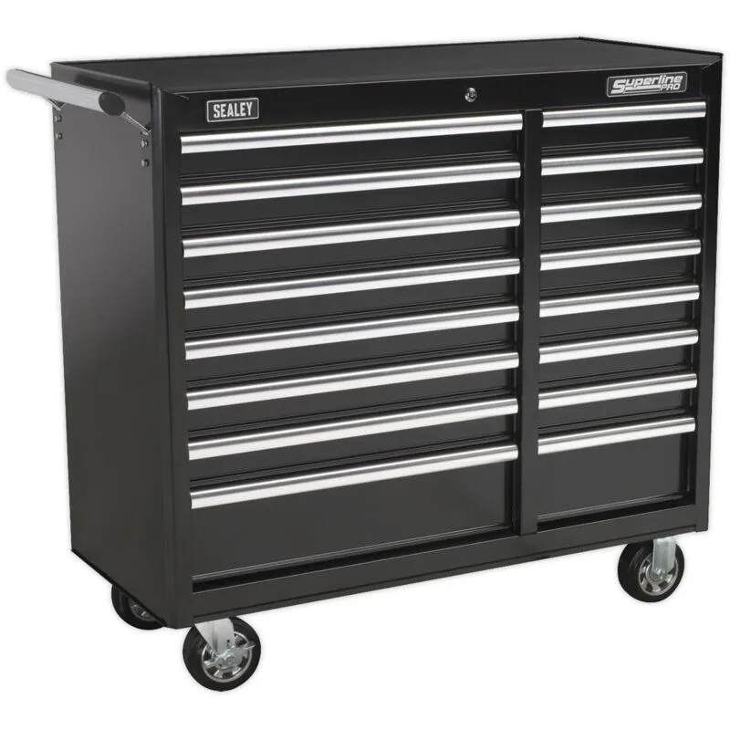 Sealey - AP41169B Superline pro Heavy-Duty Rollcab 16 Drawer - Black