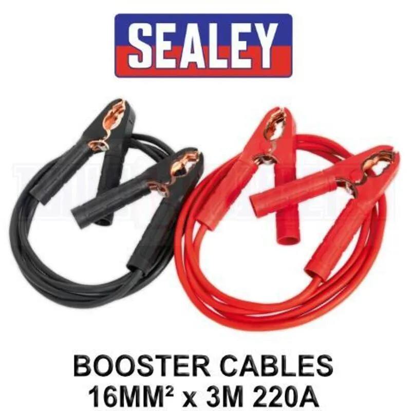 Sealey - BC1630 Booster Cables 16mm² x 3m 220A