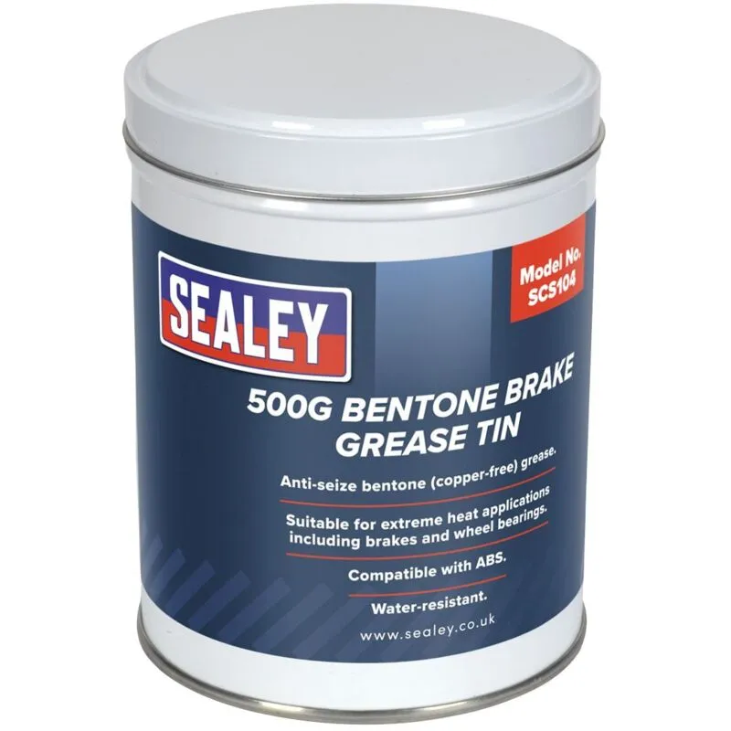 Sealey Bentone Brake Grease Tin 500g SCS104