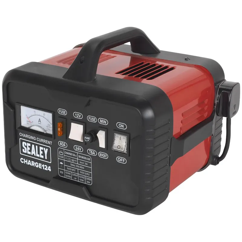 Sealey CHARGE124 Automotive Battery Charger 12v or 24v