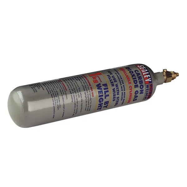 Sealey Gas Cylinder Refillable Carbon Dioxide 1kg CO2/1KG