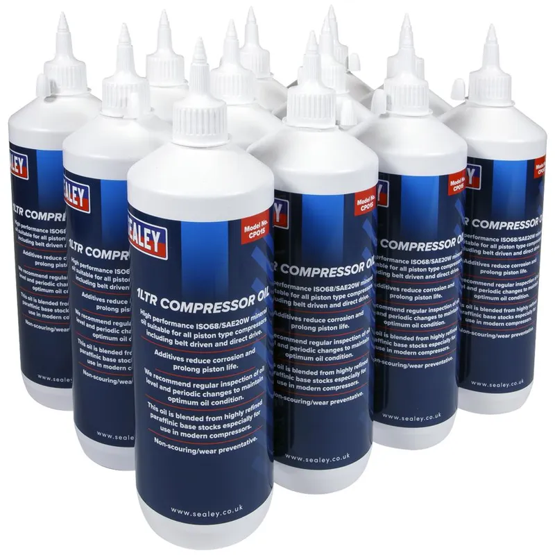 Sealey Cpo/1 Compressor Oil 1ltr Pack of 12