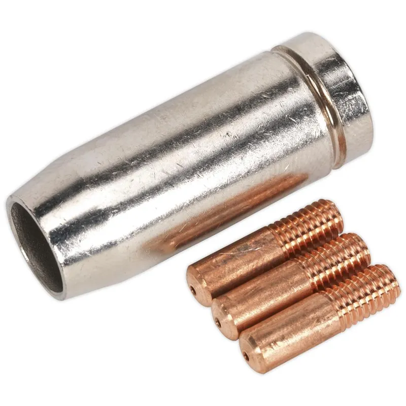 Sealey Conical Nozzle and Contact Tips for MB14 Torches 0.8mm Pack of 3