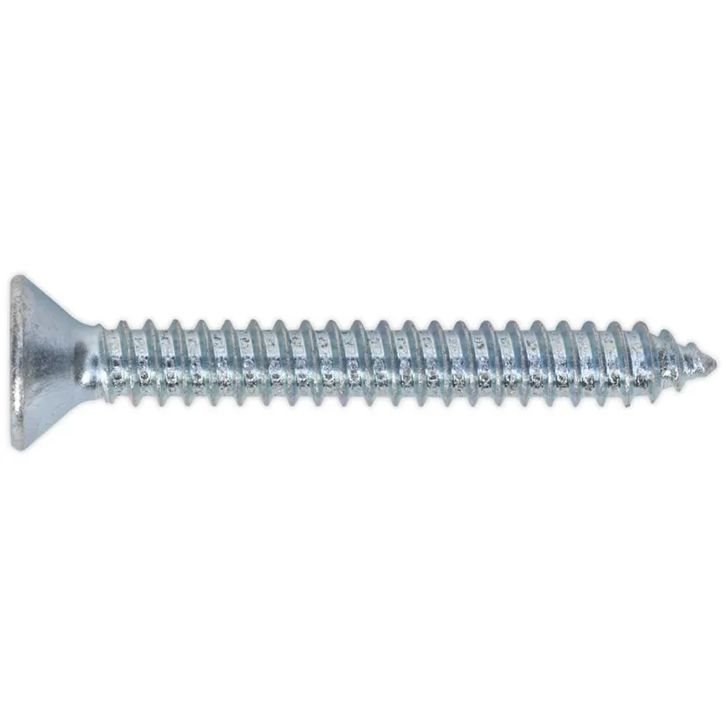 Sealey - Self Tapping Screw 6.3 x 51MM Countersunk Pozi din 7982 Pack of 100