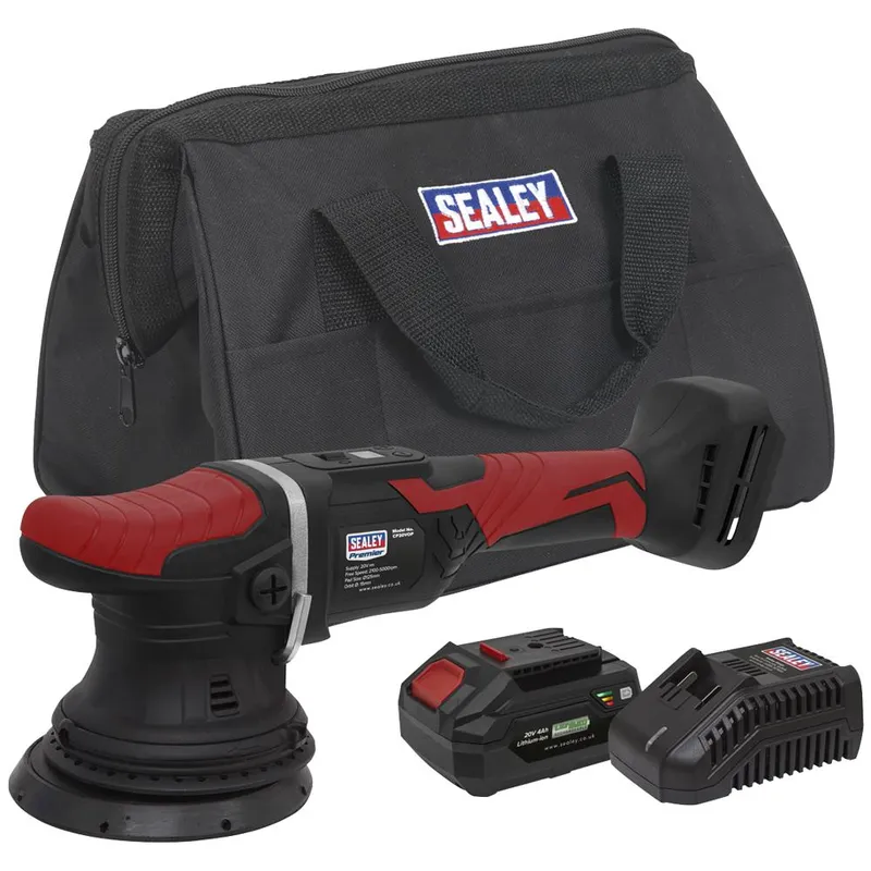 Sealey CP20VOPKIT Cordless Orbital Polisher Kit 20V SV20 Series Ø125mm