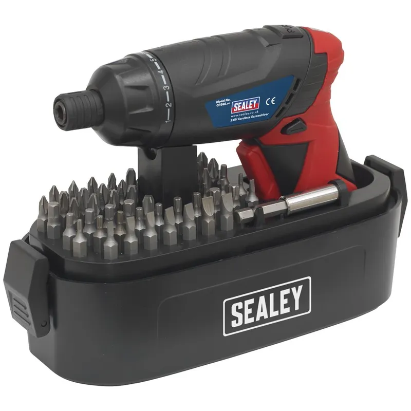CP36S Cordless Screwdriver Set 3.6V 53pc - Sealey