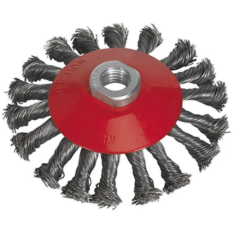 Sealey CWB115 Conical Wire Brush Ø115mm M14 x 2mm