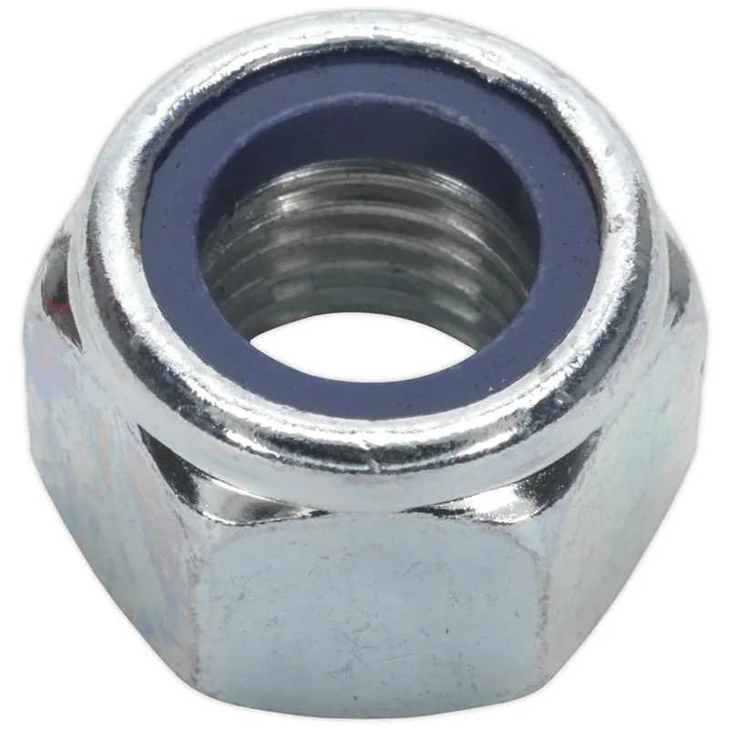 Sealey - NLN16 Zinc Plated Nylon Locknut M16, din 982 - Pack of 25