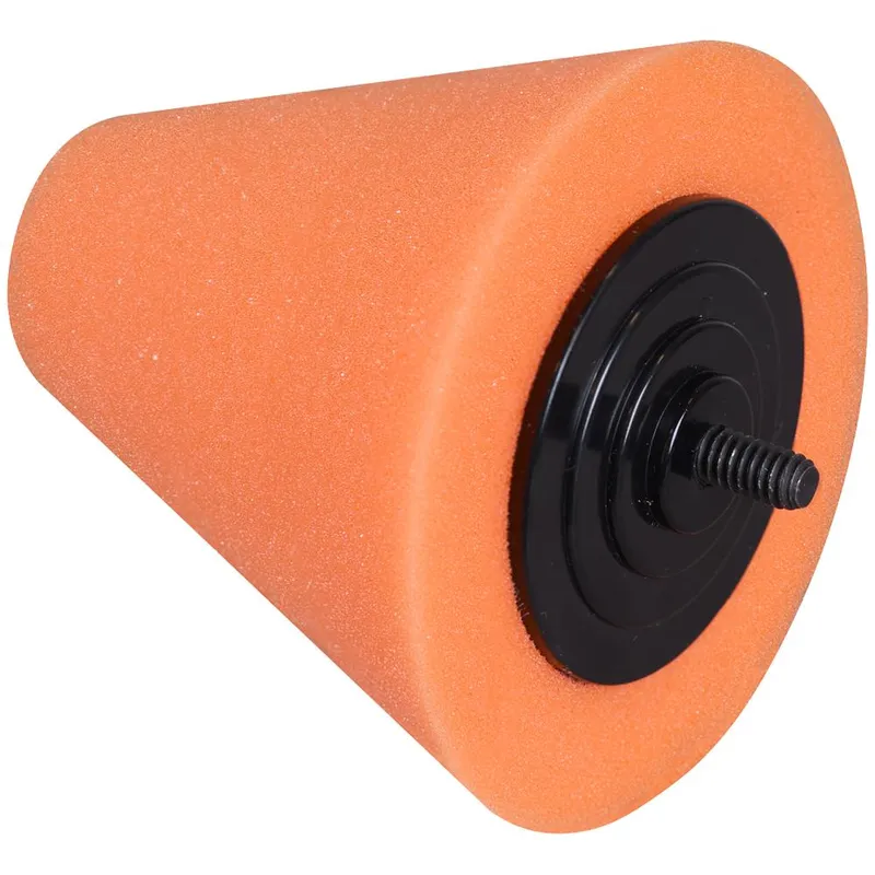 Buffing & Polishing Foam Cone Orange/Firm - Sealey
