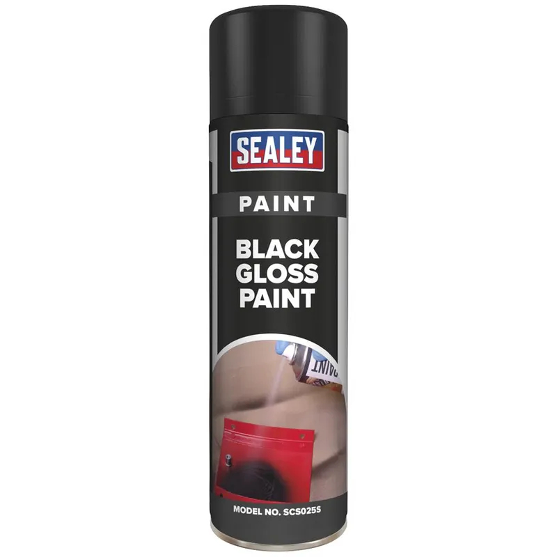 Sealey SCS025S Black Gloss Paint 500ml
