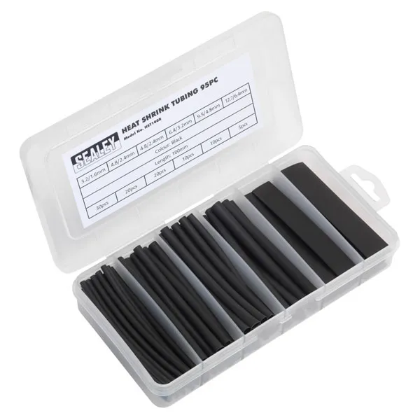 Sealey HST501MC Heat Shrink Tubing Assortment 180pc 50 & 100mm Mix...