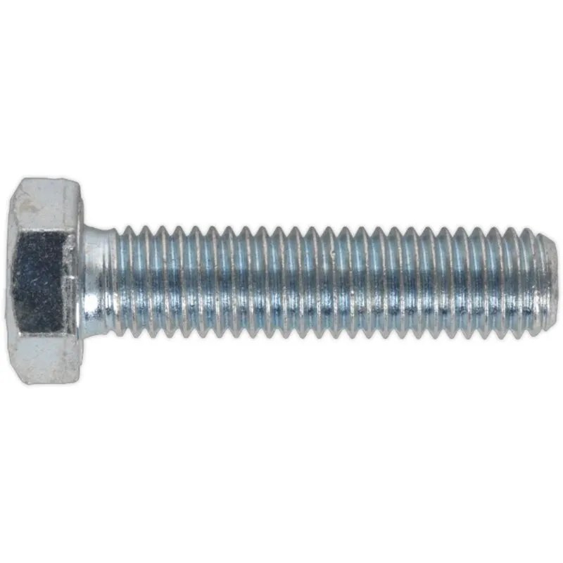 Sealey SS1250 HT Setscrew M12 x 50mm 8.8 Zinc Din 933 Pack of 25