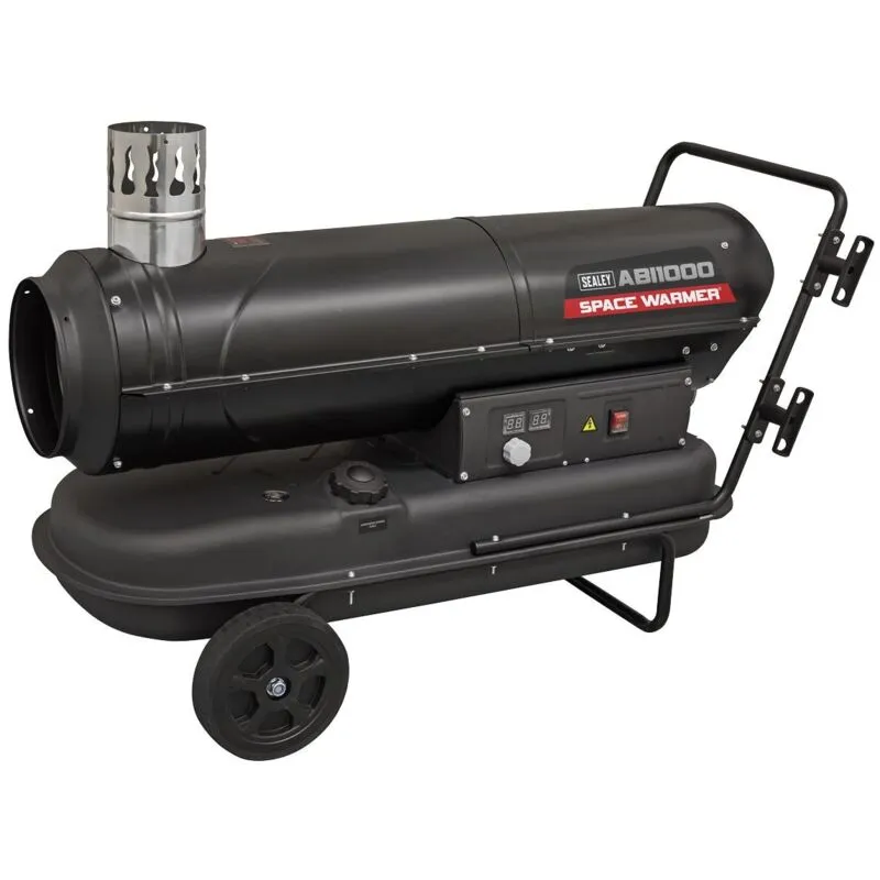 Sealey - Indirect Space Warmer Kerosene Diesel 102,000Btu/hr With Wheels ABI1000