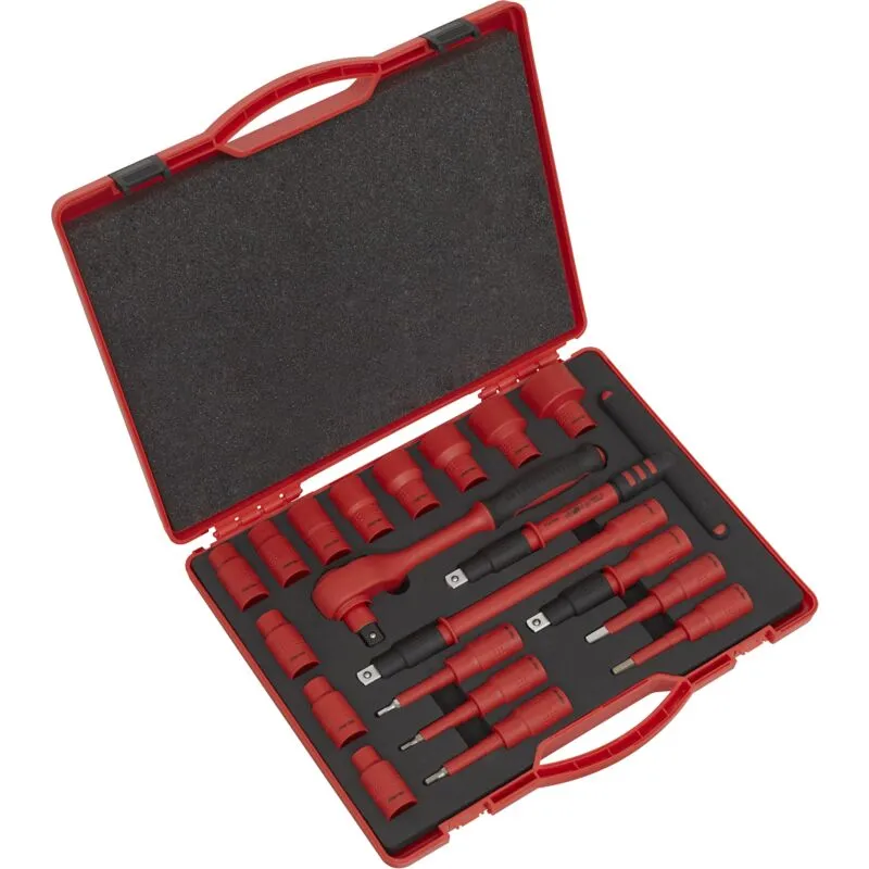 Sealey AK7941 20 Piece 1/2" Drive 6pt WallDrive® Insulated Socket Set