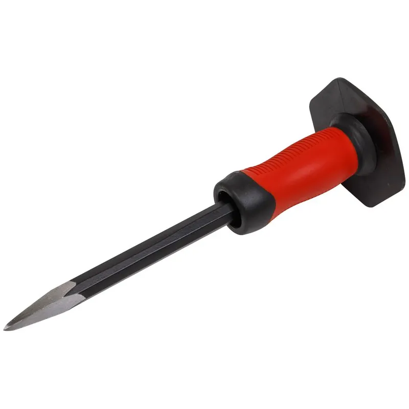 Sealey Point Chisel and Hand Guard Grip 300mm
