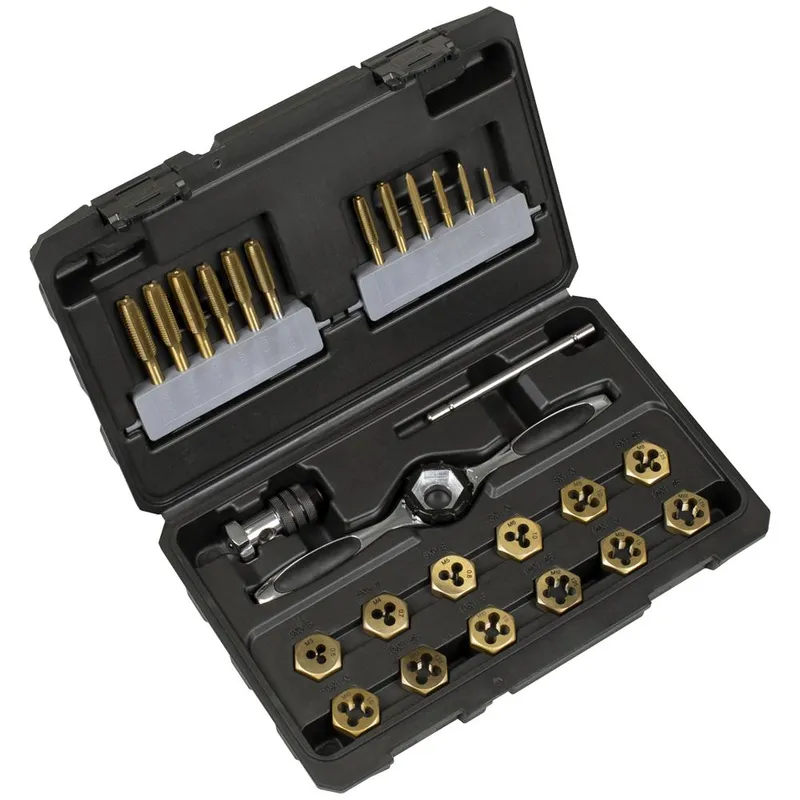 Sealey - AK3026 Titanium Coated Hexagonal Tap & Die Set 26pc