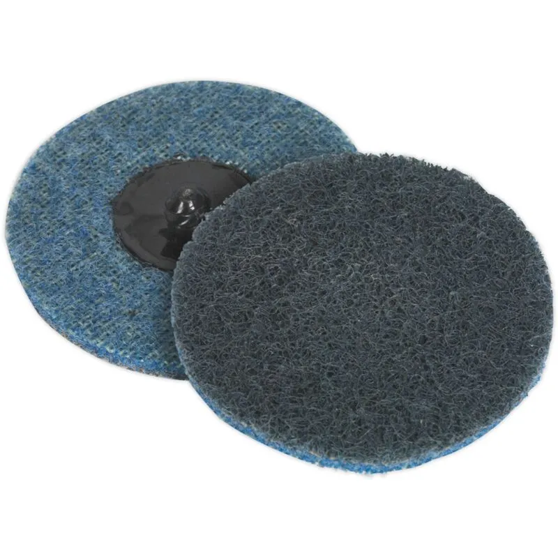 Sealey - PTCQC75F Quick Change Preparation Pad 75mm, Fine - Pack of 10