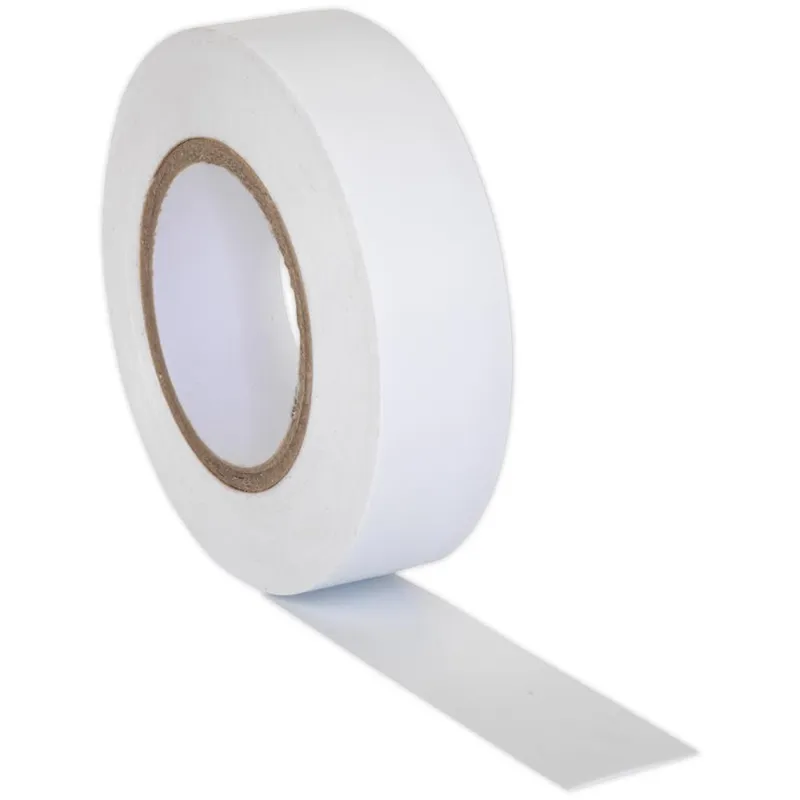 Sealey Pvc Insulating Tape 19mm x 20m, White - Pack of 10 ITWHT10