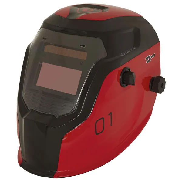 Sealey PWH1 Auto Darkening Welding Helmet Shade 9-13 - Red
