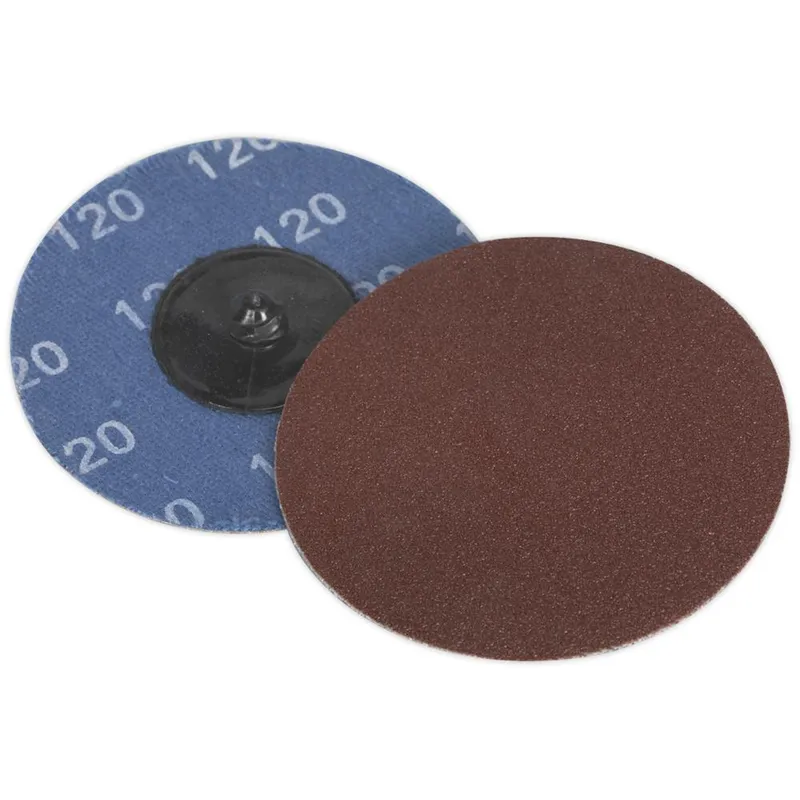 Sealey PTCQC75120 Quick-Change Sanding Disc Ø75mm 120Grit Pack of 10