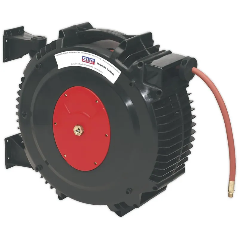 Sealey Retractable Air Hose Reel Tpr Hose 13mm 15m
