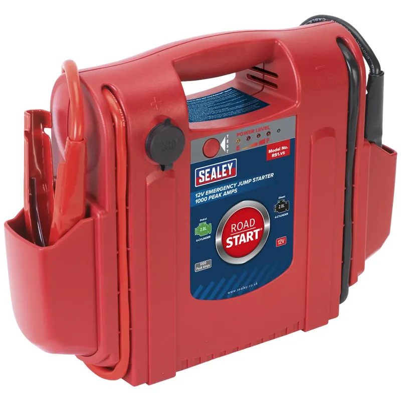 Sealey RS1 RoadStart Emergency Jump Starter and Power Pack 12v
