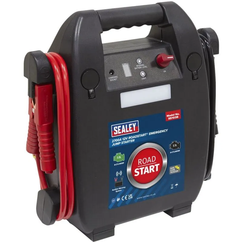 Sealey - RS103B RoadStart® 12V Emergency 8-Cylinder Jump Starter 5L
