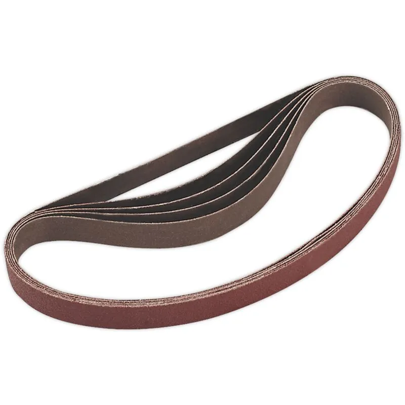 Sealey - SA355/B80G 20 x 520mm Sanding Belt 80Grit - Pack of 5