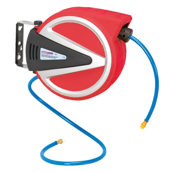 SA814 15m Retractable pu Air Hose Reel 8mm id - Sealey