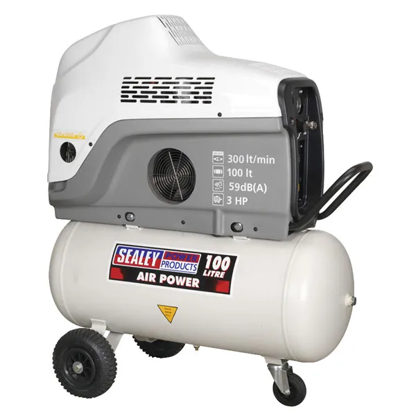Sealey - SAC10030VE 100L V-Twin Direct Drive Air Compressor 3hp