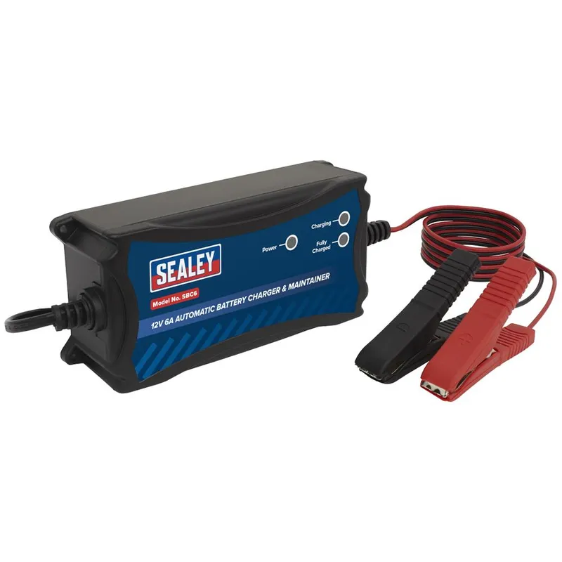 Sealey SBC6 Battery Charger & Maintainer 12V 6A Automatic