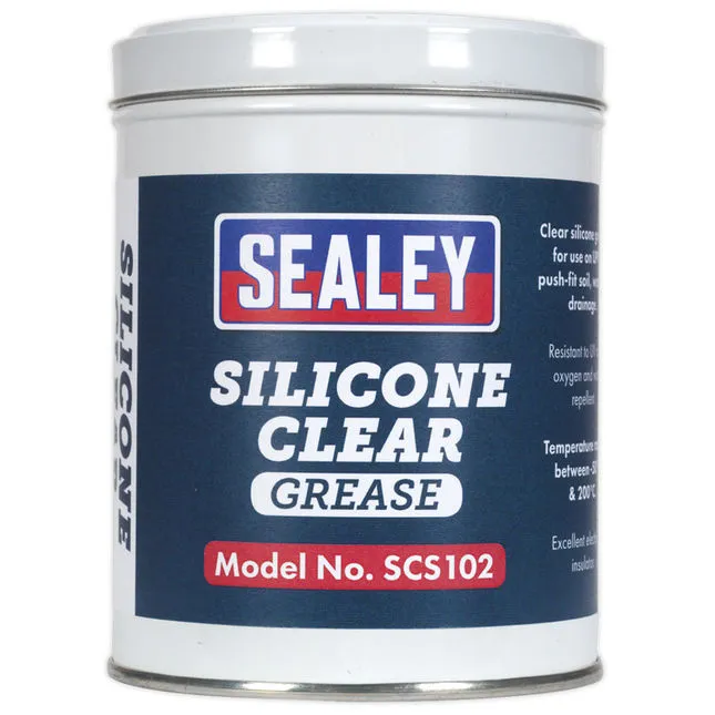 Sealey SCS102 500g Clear Silicone Grease