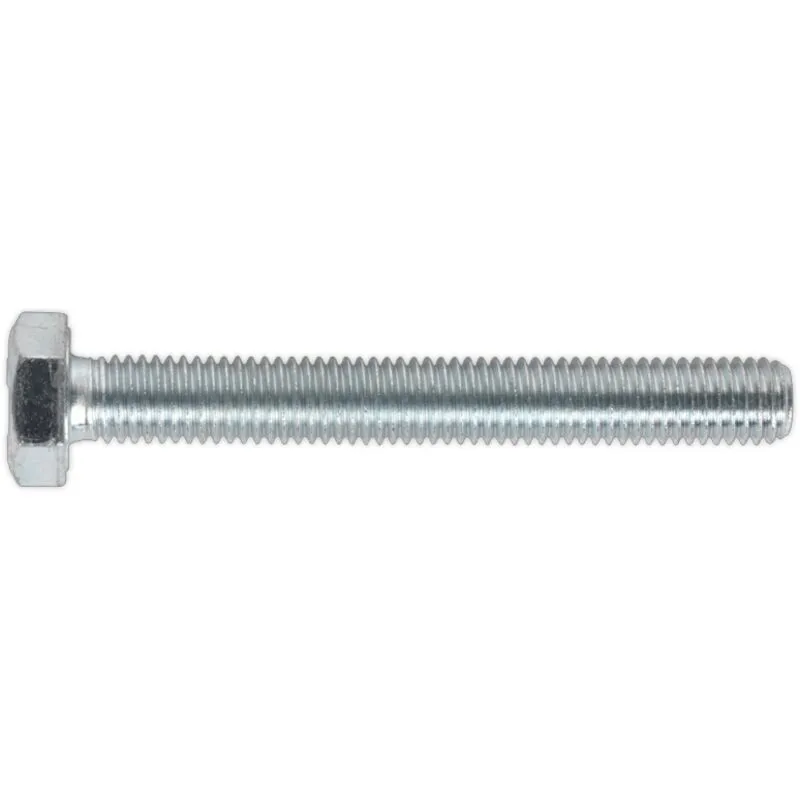 Sealey SS1080 HT Setscrew M10 x 80mm 8.8 Zinc Din 933 Pack of 25