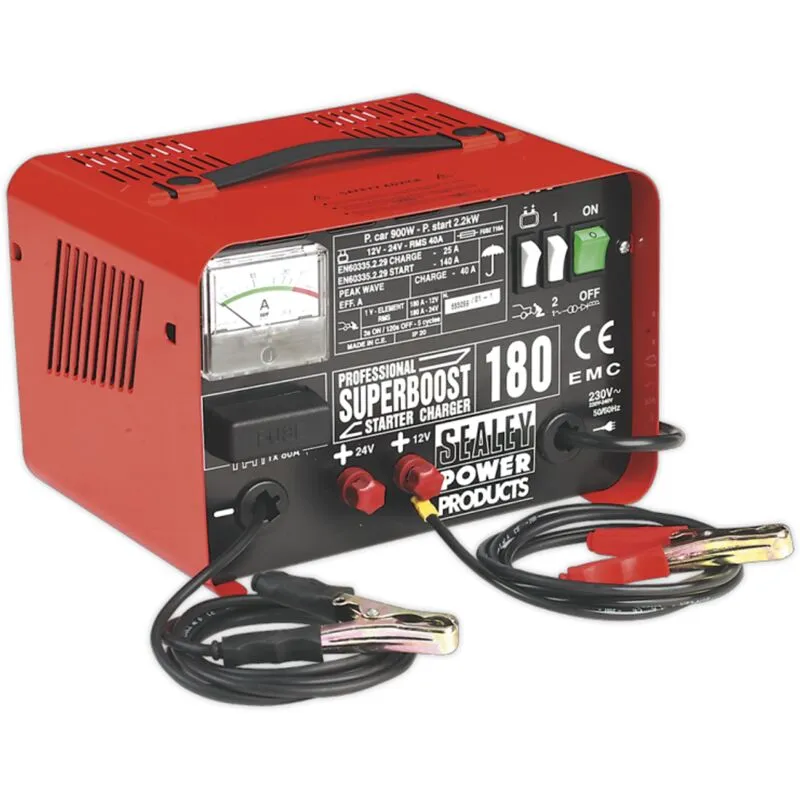Sealey - Starter/Charger 180/40A 12/24V 230V SUPERBOOST180
