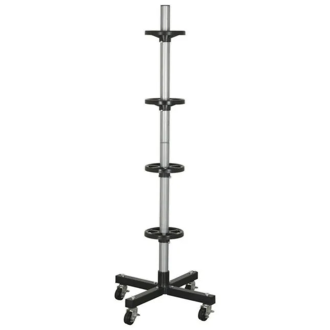STR004 Wheel Storage Trolley 100kg Capacity - Sealey
