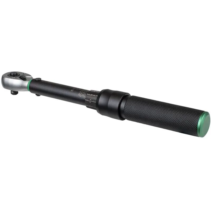 Sealey STW901B Torque Wrench Micrometer 1/4""Sq Drive Calibrated 5-25Nm - Premier Black