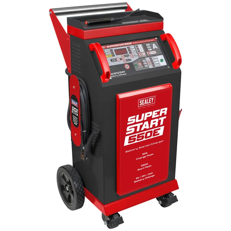 Sealey SUPERSTART550E Battery Starter / Charger 6v, 12v or 24v