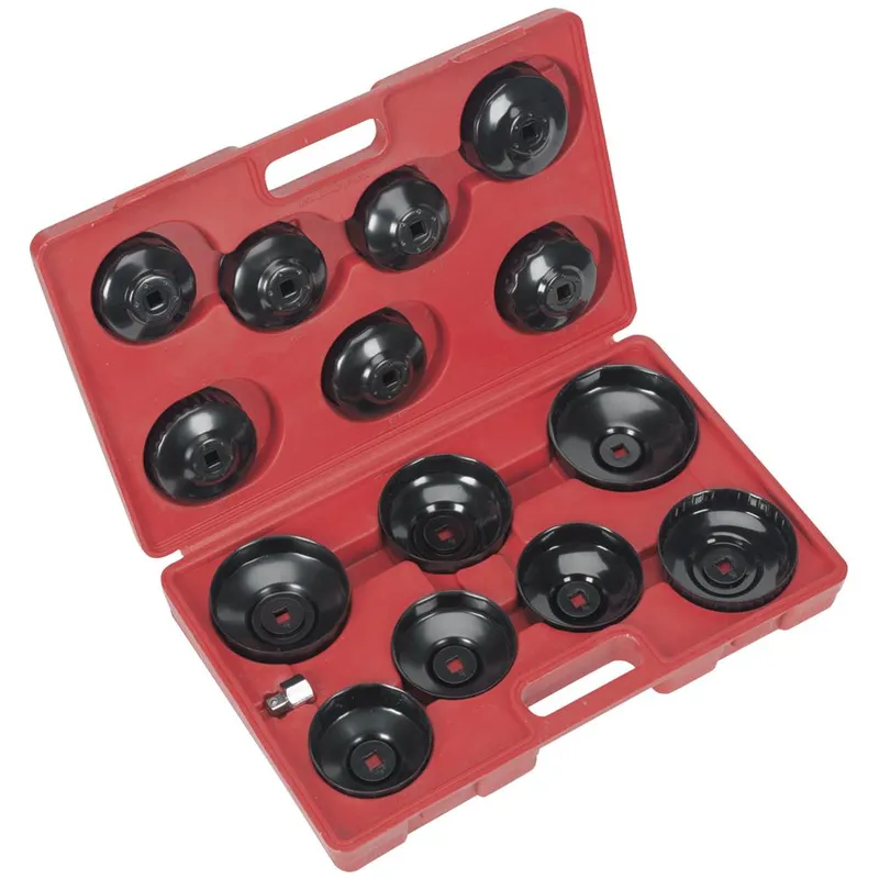 VS7003 Oil Filter Cap Wrench Set 15pc - Sealey