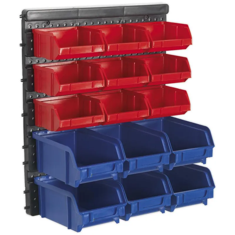 Sealey TPS1569WM Bin Storage System Wall Mounting 15 Bins