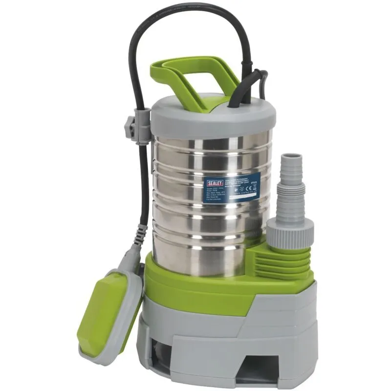 Sealey - WPS225P Submersible Stainless Water Pump Automatic Dirty Water 225L/min 230V