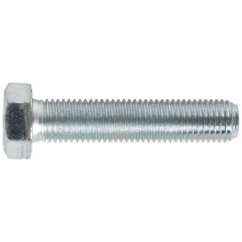 Sealey - SS1675 8.8 Zinc Plated ht Setscrew M16 x 75mm, din 933 - Pack of 10