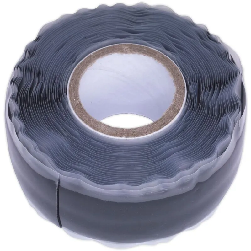Sealey Silicone Repair Tape Black 25mm 5m