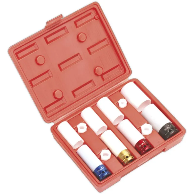 SX030 Alloy Wheel Impact Socket Set 1/2''Sq Drive 4pc - Sealey