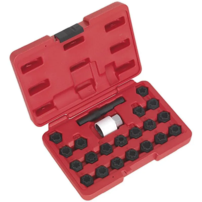 Sealey SX206 Locking Wheel Nut Key Set 22pc - Audi