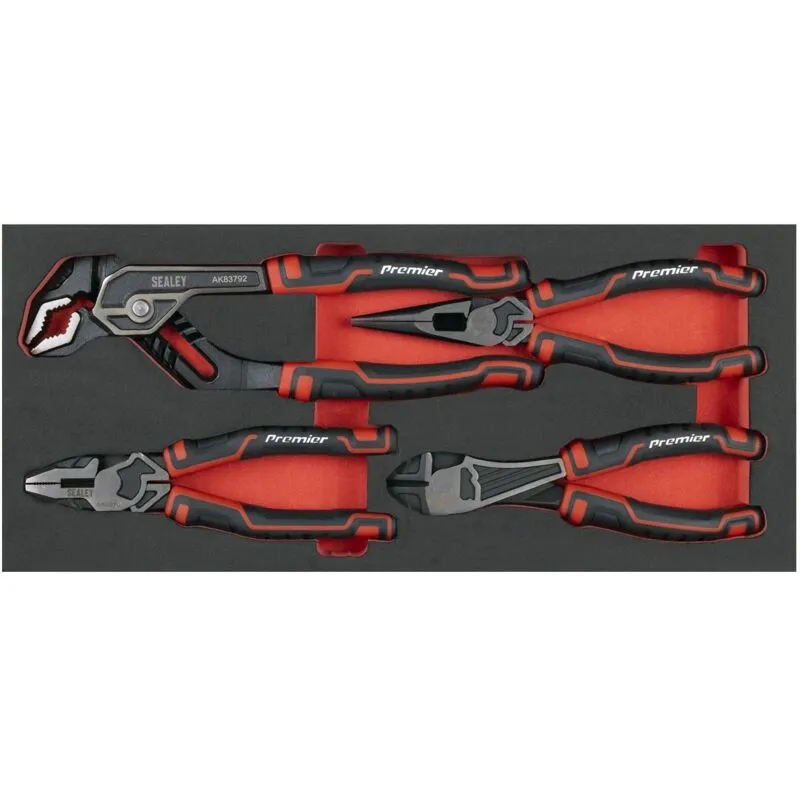 Sealey Premier 4 Piece Pliers Set in Module Tray