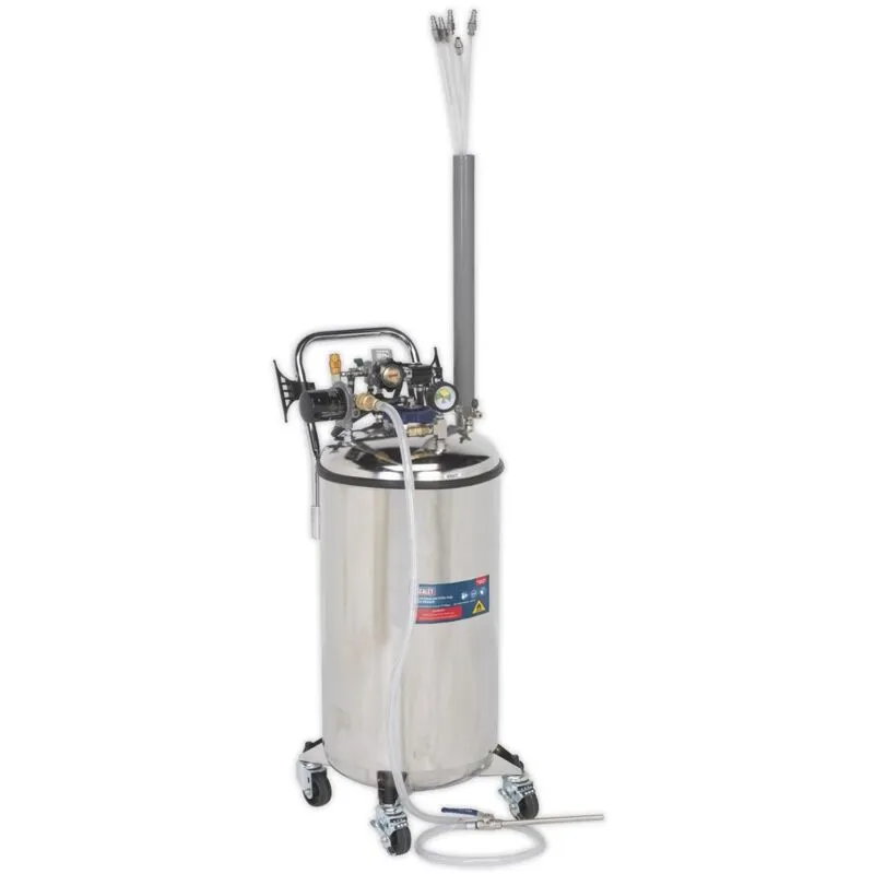 TP201 Stainless Steel Fuel Tank Drainer 90L - Sealey