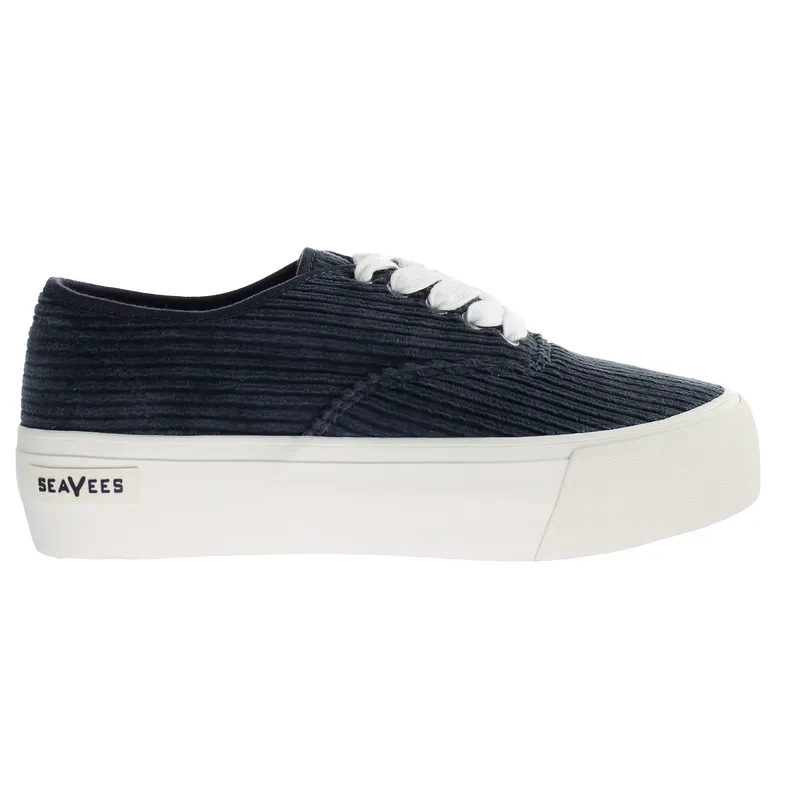 Seavees Legend Night Corduroy Platfrom Sneaker Grey Womens Trainers - Size Uk 6