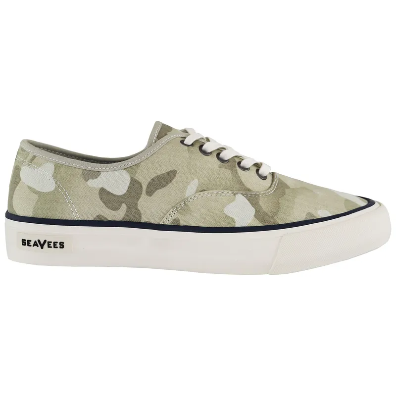 Seavees Men's Legend Camoflauge Lace-Up Beige Canvas Plimsolls Size: 10 Beige