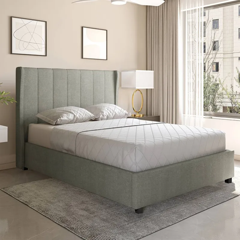Seconique Amelia Plus 4'6" Double Storage Bed in Dark Grey Dark Grey Double
