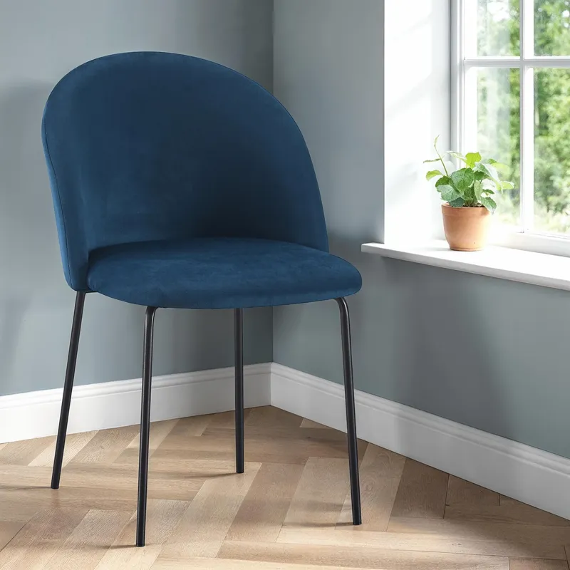 Seconique Boston Dining Chair in Blue Blue
